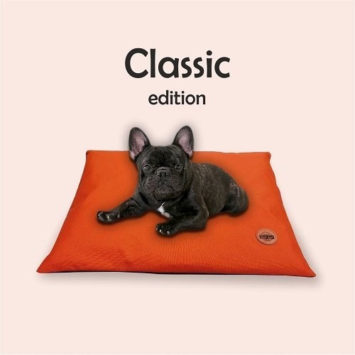 REDANT Pelech pro psy Polštář hranatý Cihlová S