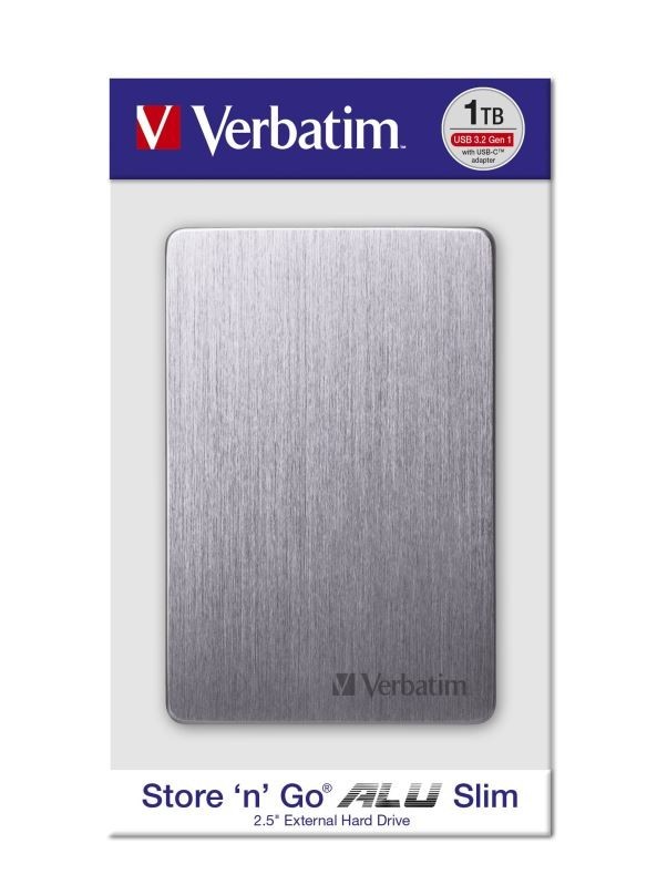 Verbatim Stor 'n' Go 1 TB externý HDD 6,35 cm (2,5") USB 3.2 (Gen 1x1) Space Grau 53662