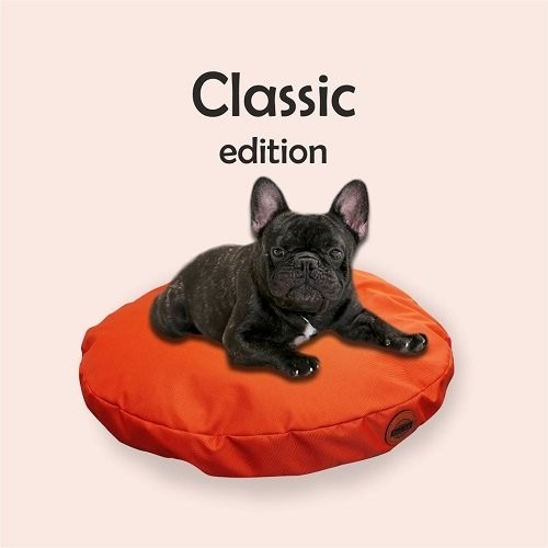 REDANT Pelech pro psy Polštář kulatý Puff Cihlová