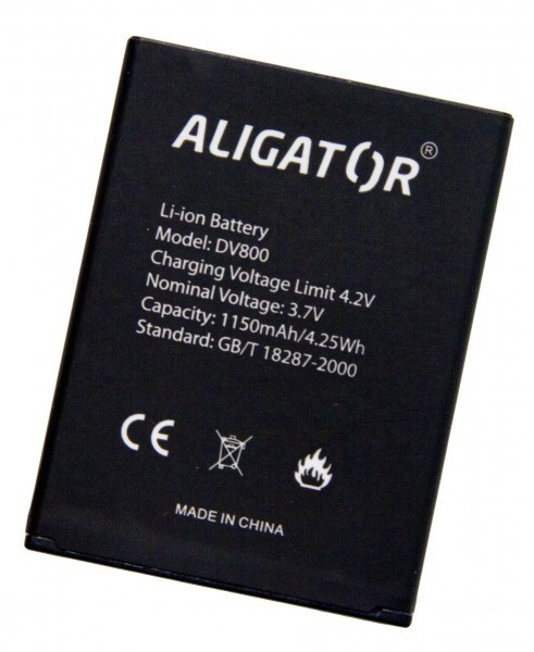 Baterie ALIGATOR DV800, Li-Ion 1150 mAh, originální