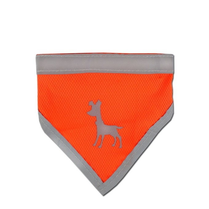 Alcott Reflexná šatka pre psy, oranžová, veľkosť S