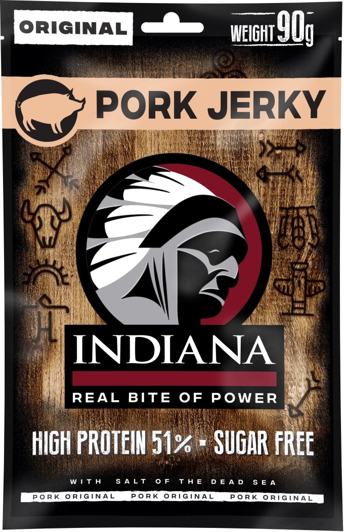 INDIANA Jerky vepřové Original ZIP 90g