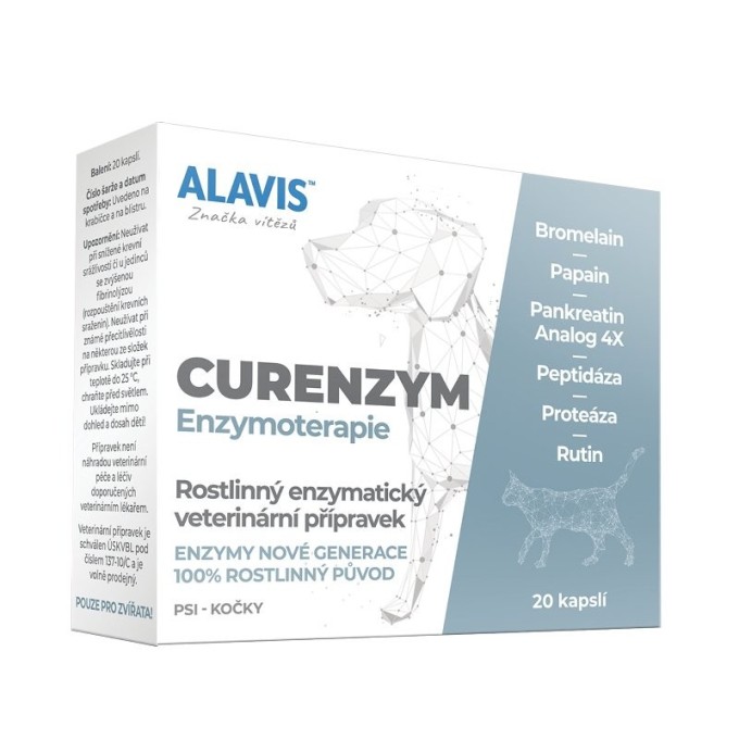 ALAVIS CURENZYM Enzymoterapia 20 kapsúl