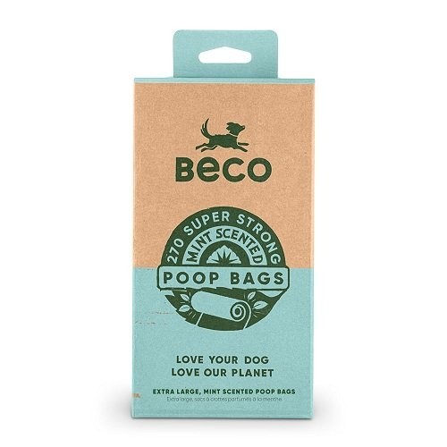 Vrecká na exkrementy Beco, 270 ks, s pepermintovou arómou, ekologické