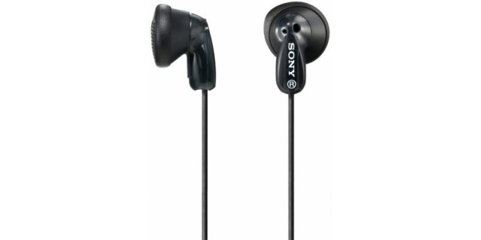 Sony MDRE9LPB, černá sluchátka do ucha