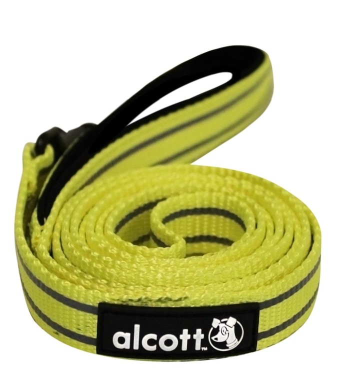 Alcott Reflexné vodítko pre psy, žlté, veľkosť M