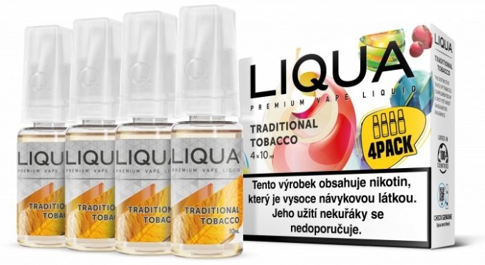 Liquid LIQUA CZ Elements 4Pack Traditional tobacco 4x10ml-6mg (Tradičný tabak)