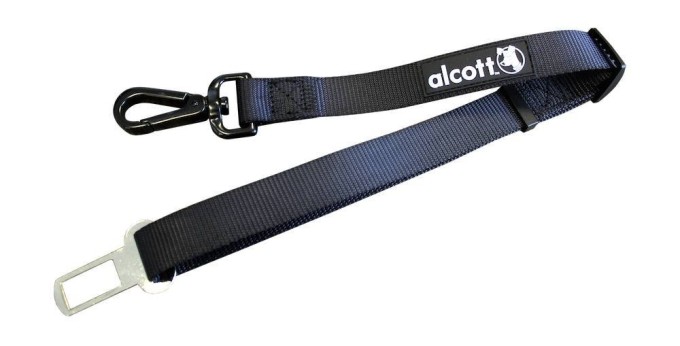 Alcott Bezpečnostný pás do auta pre psy, čierny