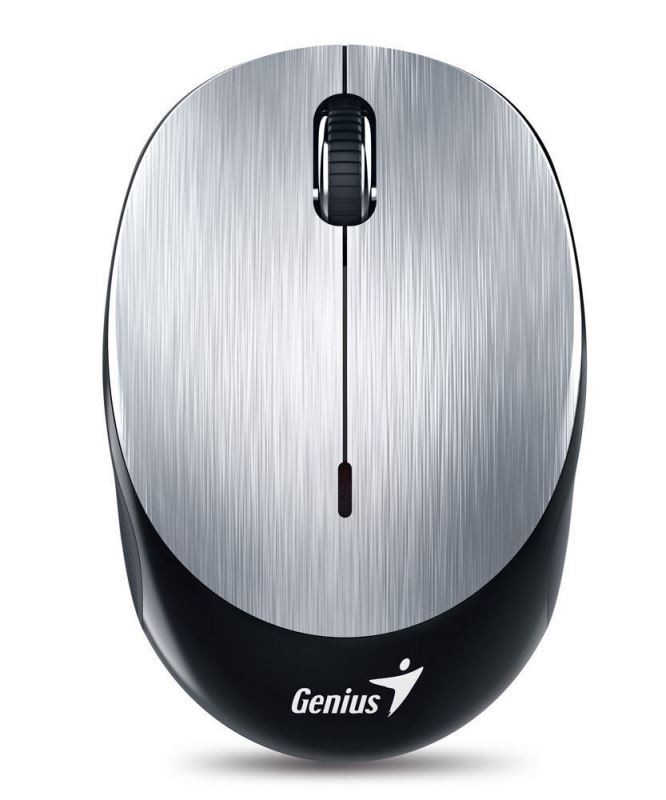 Myš Genius NX-9000BT bezdrátová, optická, Bluetooth 4.0, 1200 dpi, dobíjecí baterie, stříbrná