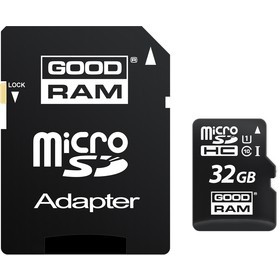 GOODRAM MicroSDHC 32GB CL10 UHS1 + adap.