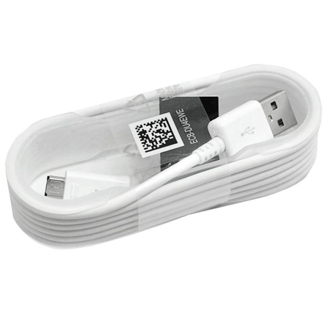 Dátový kábel Samsung ECBDU4EWE microUSB white (bulk)