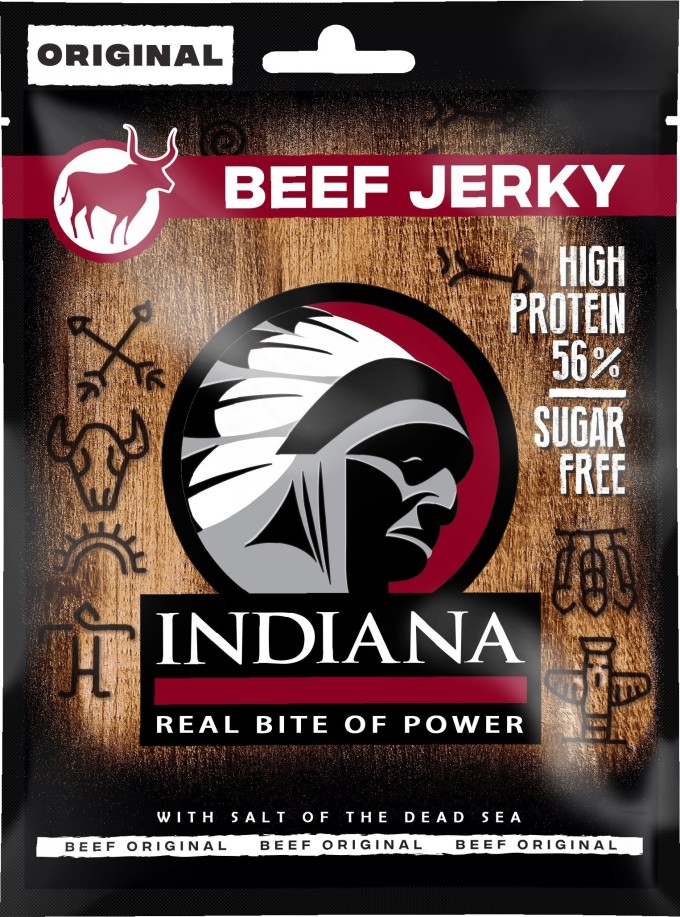 INDIANA Jerky hovězí Original 25g