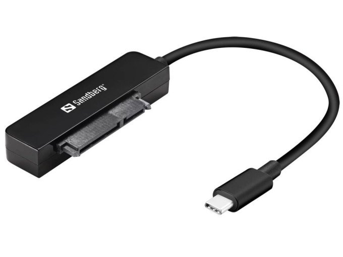Sandberg USB-C konvertor na SATA USB 3.1 Gen.2, černý