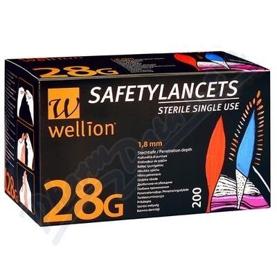 Wellion Safety Lancets jehly jednorázové 28G 200ks