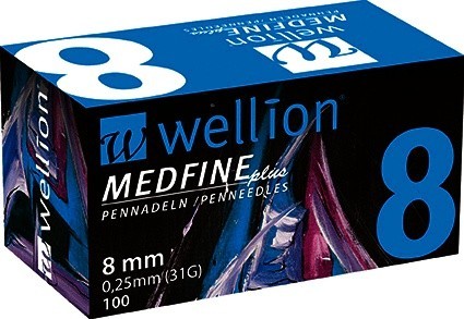 Jehly WELLION MEDFINE PLUS 31Gx8mm (30Gx8mm) 100ks