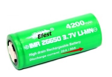 Efest baterie typ 26650 4200mAh 50A