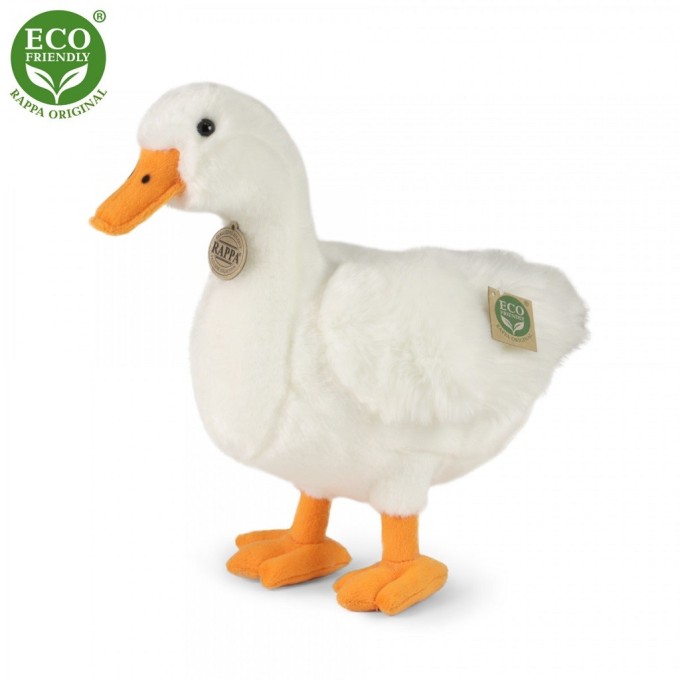 Rappa Plyšová kachna bílá 33 cm ECO-FRIENDLY
