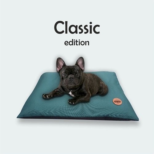 REDANT Pelech pro psy Polštář hranatý Smaragdově zelená XL