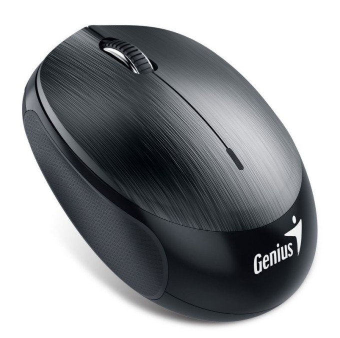 Myš Genius NX-9000BT bezdrátová, optická, Bluetooth 4.0, 1200 dpi, dobíjecí baterie, kovově šedá