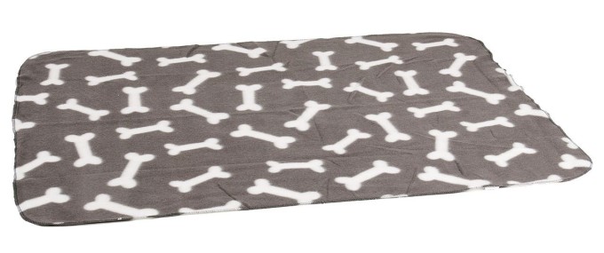 Karlie Fleecová deka šedá kosť 100x70cm