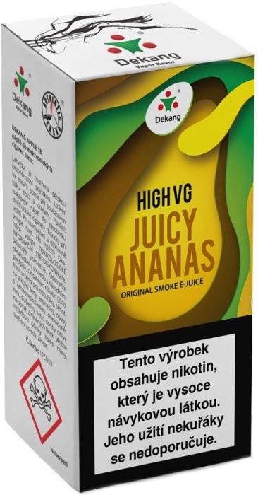 Liquid Dekang High VG Juicy Ananas 10ml - 1,5mg (Šťavnatý ananás)