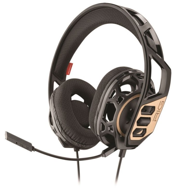 Nacon RIG 300, herní headset, 3,5mm jack, PC, černá