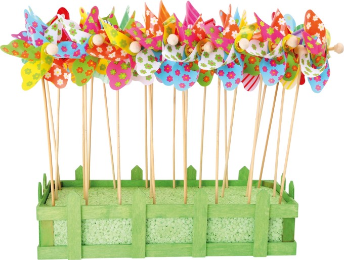 Small Foot Dětský barevný dřevěný větrník 1 ks