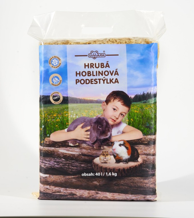 LIMARA Hrubá hoblinová podestýlka 40l/1,6Kg