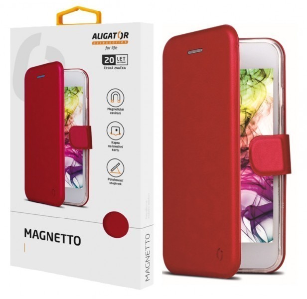 Pouzdro ALIGATOR Magnetto Samsung A41, Red