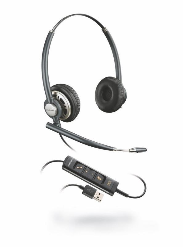 Plantronics HW725 USB, náhlavní souprava EncorePro na obě uši se sponou