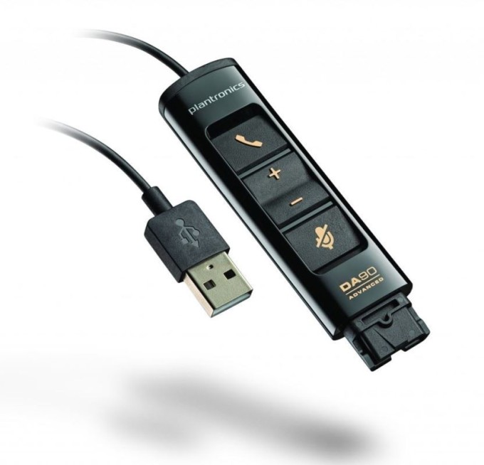 Plantronics DA90, USB adaptér pro připojení náhlavní soupravy k počítači