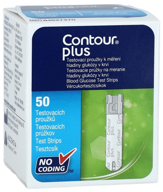 Contour Plus prúžky diagnostické 50 ks