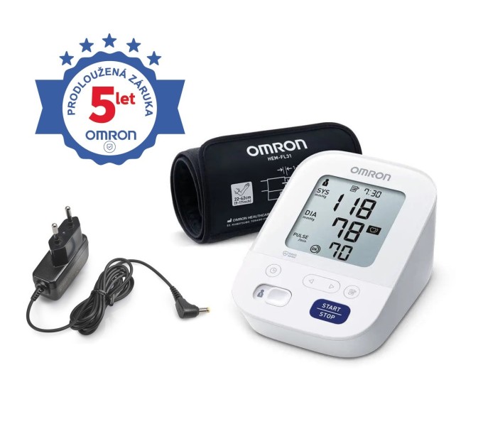 Tlakomer OMRON M3 Comfort +  adaptér