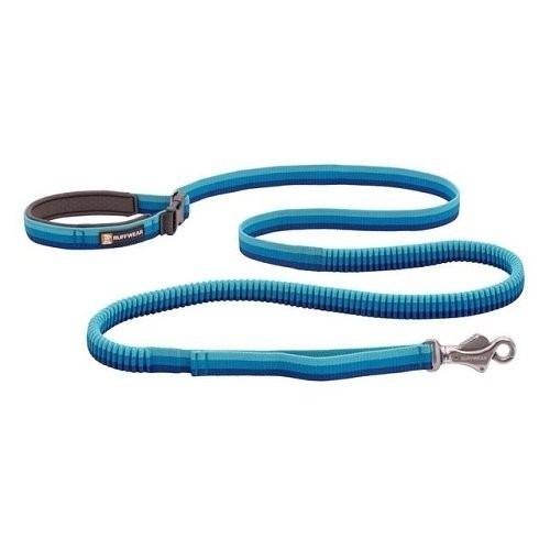 Vodítko pre psy Ruffwear Roamer™ Bungee Dog Lead-blue-atoll-L
