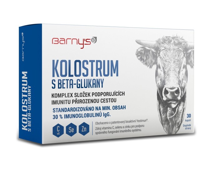 Barnys Kolostrum s beta-glukany 30 kapslí