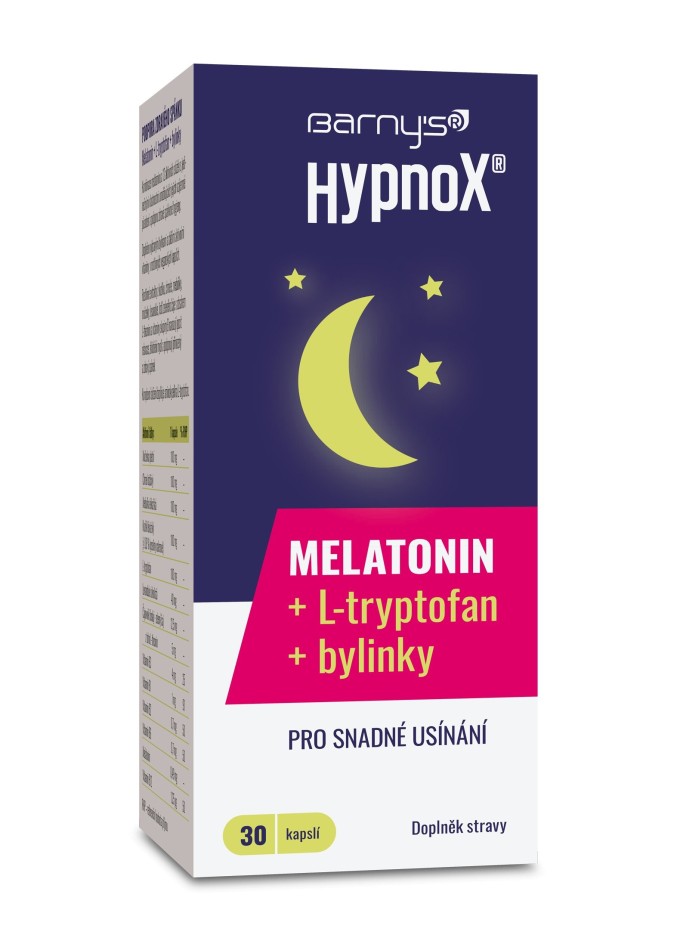 Barnys HypnoX® Melatonin, L-tryptofan a bylinky 30 kapslí