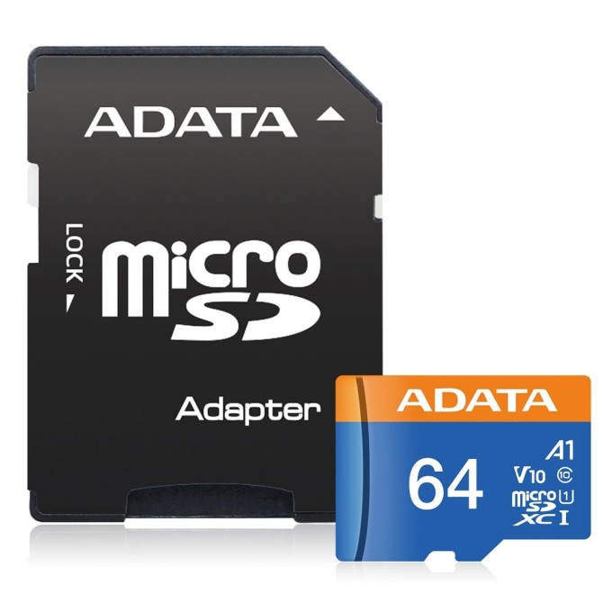 ADATA MicroSDXC karta 64GB Premier UHS-I Class 10 + SD adaptér