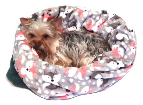 Marysa pelíšek 3v1 pro psy, zelený/liška, velikost XL