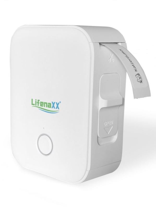 Technaxx Lifenaxx přenosná termální tiskárna etiket, bílá (LX-048)