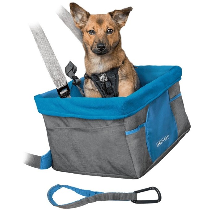 Kurgo® Heather Booster Seat Autosedačka šedá/modrá