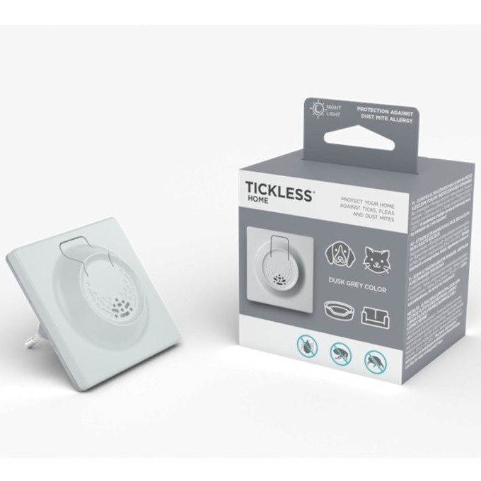 TICKLESS® Home Ultrazvukový odpuzovač klíšťat, blech a roztočů pro domácnost šedý