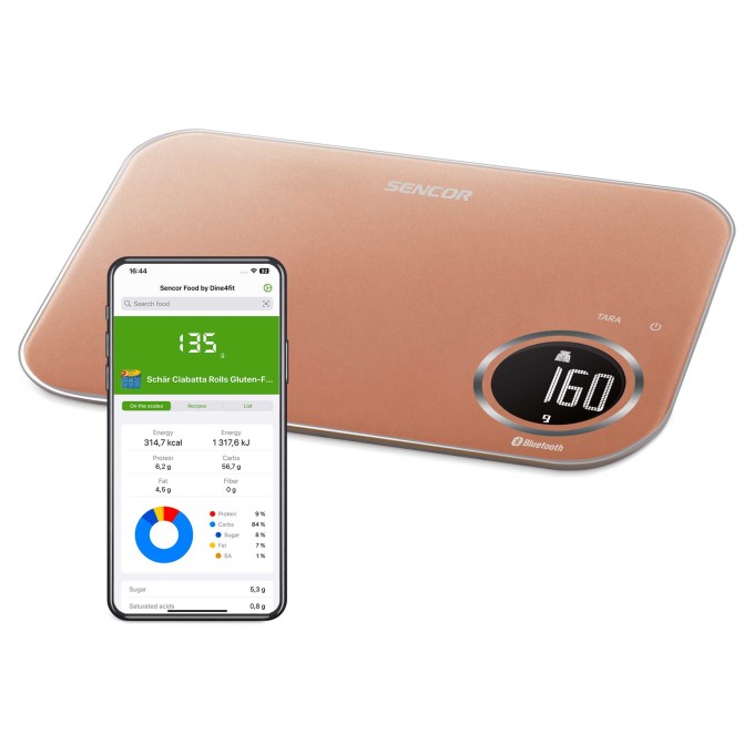 SKS 7176GD chytrá kuchyňská váha SENCOR