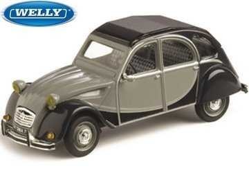 Welly Citroen 2CV Skala 1:24 černošedá