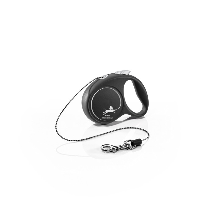 Flexi Vodítko Black Design XS lanko 3m černo-stříbrné