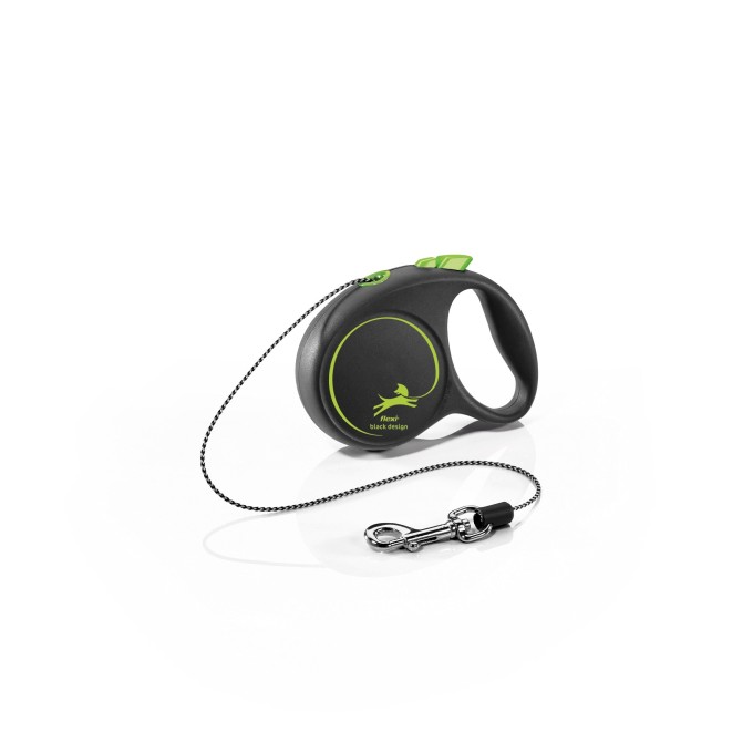 Flexi Vodítko Black Design XS lanko 3m černo-zelené