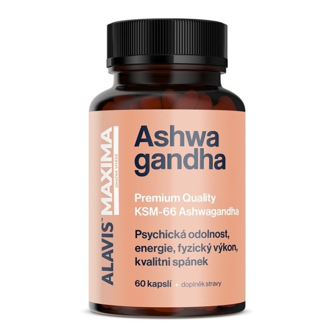 ALAVIS MAXIMA Ashwagandha ULTRA KSM-66, 60 kapslí
