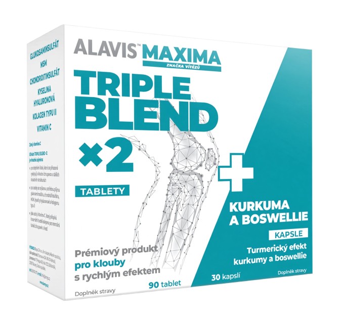 ALAVIS MAXIMA TRIPLE BLEND x2 90 tablet 30 kapslí
