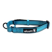 Alcott reflexný obojok pre psy, Martingale, modrý, veľkosť M