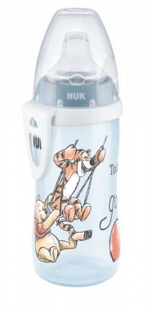 NUK FC Láhev  Active Cup DISNEY-Medvídek Pú 300ml šedá