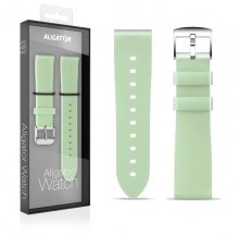 Řemínek silikonový ALIGATOR 18mm, pistáciový